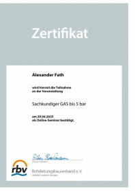 Zertifikat-Teilnahme-Sachkundiger-Gas
